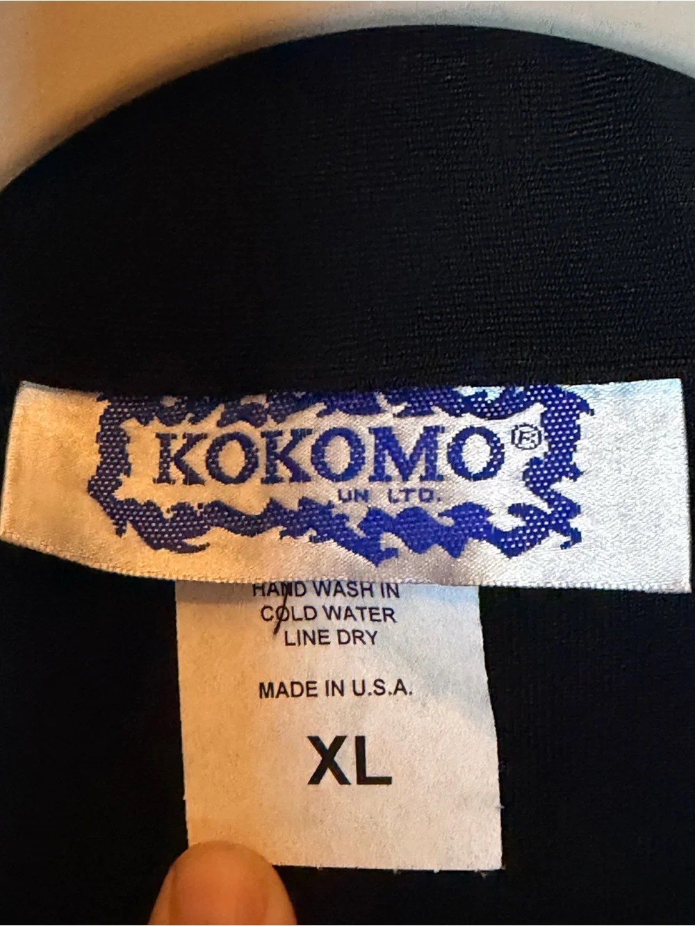 NWT Kokomo Unlimited Vintage Blouse Black Gold Swirl Sequin XL 90s Art Wear - Picture 11 of 12